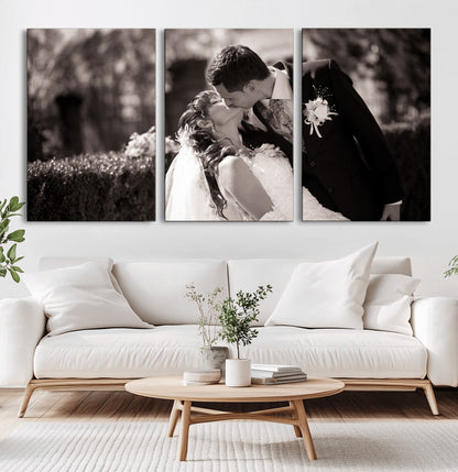 CSTM6030-MGV-CV-36X24-Custom Wedding Photo Print - Custom Wall Art Picture Print, Create Your Own Photo Canvas Print