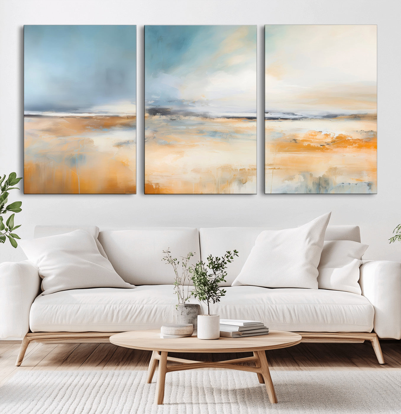 12135-MGV-CV-36X24-Soft Horizon Wall Art Canvas Print, Framed Golden Field Art Picture Print, Dreamy Horizon Perfect Minimalist Earthy Decor Artwork