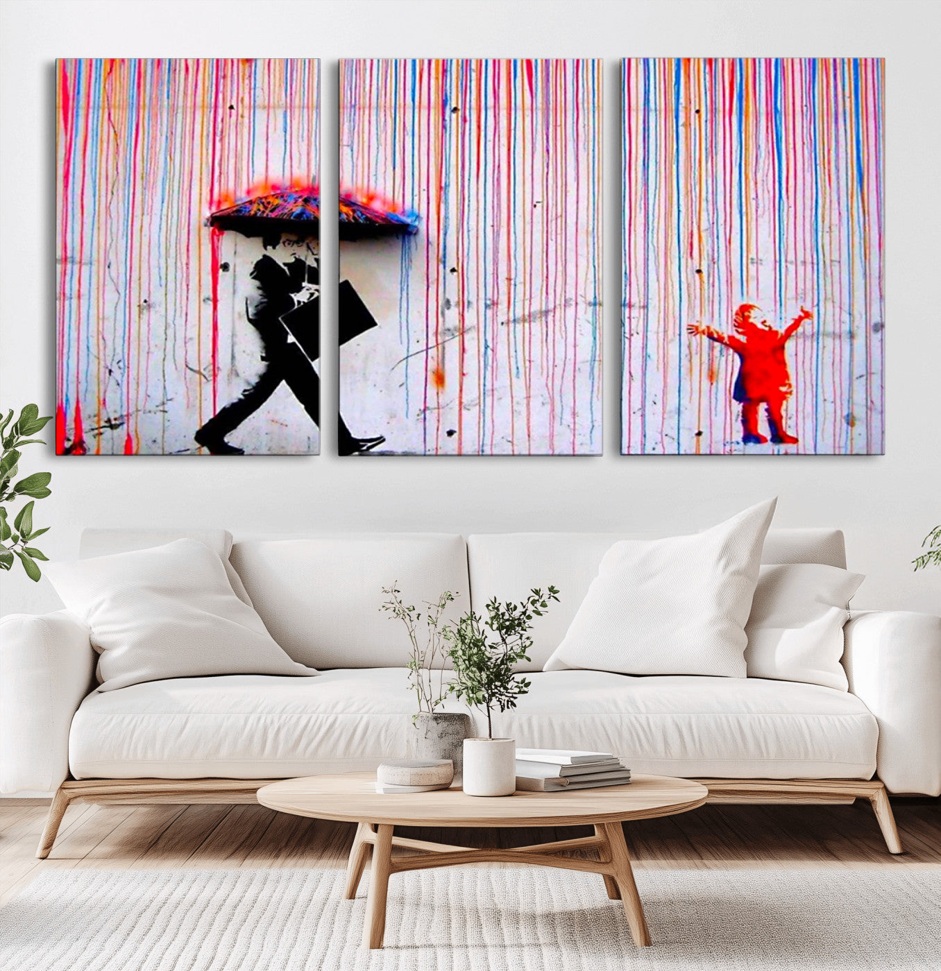 69505-MGV-CV-36X24-Graffiti Girl Wall Art Canvas Print, Framed Urban Contrast Art Picture Print, Vibrant Graffiti Perfect Urban Pop Decor Artwork