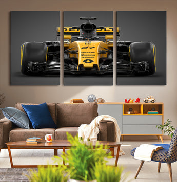 62882-MGV-CV-36X24-Renault F1 Racing Car Print - High-Performance Formula 1 Motorsport Wall Art, Perfect Gift for Racing Fans and Car Enthusiasts