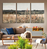 46308-MGV-CV-36X24-Wildflower Field Wall Art – Rustic Meadow Landscape Canvas Print, Country Nature Decor for Living Room, Bedroom or Farmhouse