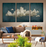 18162-MGV-CV-36X24-Ethereal Cloud Wall Art – Panoramic Sky Canvas Print, Dreamy Atmospheric Decor for Bedroom, Living Room or Office