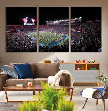 46899-MGV-CV-36X24-Ben Hill Griffin Stadium Wall Art Canvas Print, Framed Football Stadium Art Picture Print, Florida Football Stadium Perfect Sport