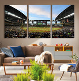 92672-MGV-CV-36X24-Chase Field Stadium Wall Art Canvas Print, Framed Arizona Stadium Art Picture Print, Chase Stadium Perfect Sports Room Decor