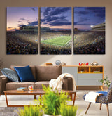 50825-MGV-CV-36X24-Notre Dame Stadium Wall Art Canvas Print, Framed Indiana Stadium Art Picture Print, Football Stadium Perfect Sports Room Decor