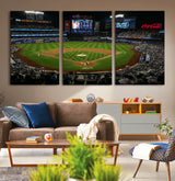 83979-MGV-CV-36X24-RingCentral Coliseum Wall Art Canvas Print, Framed Oakland A's Stadium Art Picture Print, RingCentral Coliseum Field Perfect Sport