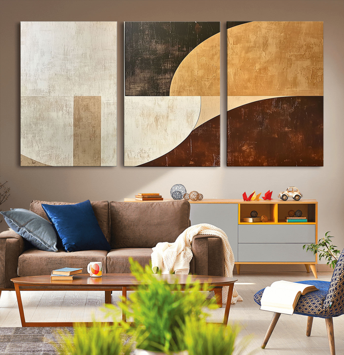 15030-MGV-CV-36X24-Wabi Sabi Wall Art Canvas Print, Framed Modern Abstract Art Picture Print, Minimalist Zen Perfect Minimalist Modern Decor Artwork