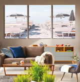 67623952-MGV-CV-36X24-Minimalist Beach Wall Art Canvas Print, Framed Pastel Sand Art Picture Print, Beach Aesthetic Perfect Coastal Minimalist Decor