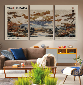 11778299-MGV-CV-36X24-Japanese Landscape Wall Art – Mount Fuji Canvas Print, Asian Inspired Nature Decor for Living Room, Bedroom, Office or Studio