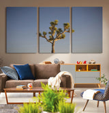 54552043-MGV-CV-36X24-Joshua Tree Art Wall Art Canvas Print, Framed Desert Landscape Art Picture Print, Southwestern Nature Perfect Southwestern Boho