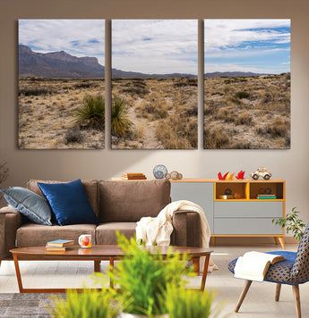 21606563-MGV-CV-36X24-Desert Mountain Wall Art – Southwest Landscape Photography Canvas Print, Rustic Nature Artwork Scenic Western Decor for Living