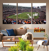 18347149-MGV-CV-36X24-Soldier Field Wall Art – Chicago Bears Football Stadium Canvas Print, Game Day Sports Decor for Man Cave, Bar, Office, or Living