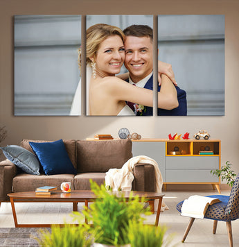 CSTM6030-MGV-CV-36X24-Custom Canvas Wall Art – Personalized Photo Print for Wedding, Anniversary or Gift, Ready to Hang Canvas for Home Decor