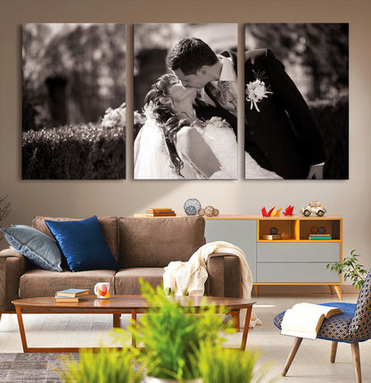 CSTM6030-MGV-CV-36X24-Custom Wedding Photo Print - Custom Wall Art Picture Print, Create Your Own Photo Canvas Print