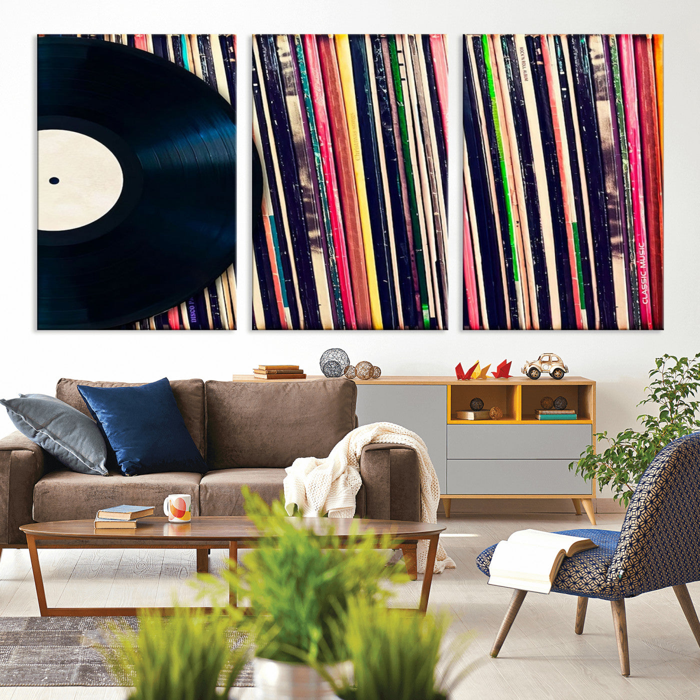 45029-MGV-CV-36X24-Misty Pine Forest Wall Art – Black and White Landscape Canvas Print, Foggy Trees Nature Photography, Modern Minimalist Decor for