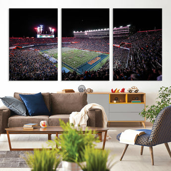 46899-MGV-CV-36X24-Ben Hill Griffin Stadium Wall Art Canvas Print, Framed Football Stadium Art Picture Print, Florida Football Stadium Perfect Sport