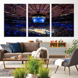 20491-MGV-CV-36X24-Madison Square Garden Wall Art Canvas Print, Framed New York Stadium Art Picture Print, MSG Stadium Perfect Sport Room Decor
