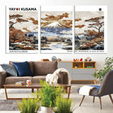 80111817-MGV-CV-36X24-Japanese Landscape Wall Art – Mount Fuji Autumn Canvas Print, Asian Inspired Nature Decor for Living Room, Bedroom, Office or