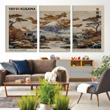 11778299-MGV-CV-36X24-Japanese Landscape Wall Art – Mount Fuji Canvas Print, Asian Inspired Nature Decor for Living Room, Bedroom, Office or Studio