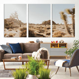 62783269-MGV-CV-36X24-Joshua Tree Wall Art – Desert Landscape Photography Canvas Print, Southwest Nature Artwork Rustic Home Decor for Living Room,