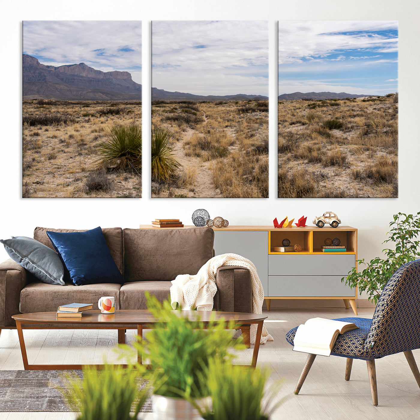 21606563-MGV-CV-36X24-Desert Mountain Wall Art – Southwest Landscape Photography Canvas Print, Rustic Nature Artwork Scenic Western Decor for Living