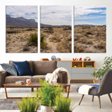 21606563-MGV-CV-36X24-Desert Mountain Wall Art – Southwest Landscape Photography Canvas Print, Rustic Nature Artwork Scenic Western Decor for Living