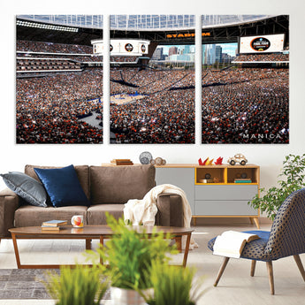 38616413-MGV-CV-36X24-Chicago Dome Stadium Wall Art – Futuristic Basketball Final Four Arena Canvas Print, Modern Sports Fan Decor for Man Cave or