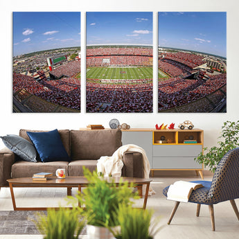 29492070-MGV-CV-36X24-William Brice Stadium Canvas Wall Art – Football Game, Stadium Crowd, Fans, Energy, Team Spirit, Daytime Outdoor Event Print for