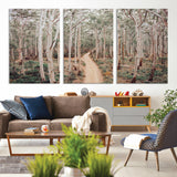 24760563-MGV-CV-36X24-Forest Wall Art – Tranquil Woodland Path Canvas Print, Scenic Nature Photography Decor for Bedroom, Living Room, Office, Cabin or
