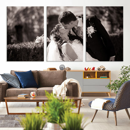 CSTM6030-MGV-CV-36X24-Custom Wedding Photo Print - Custom Wall Art Picture Print, Create Your Own Photo Canvas Print